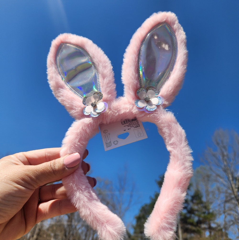 Claire's Pink Bunny Ear Headband